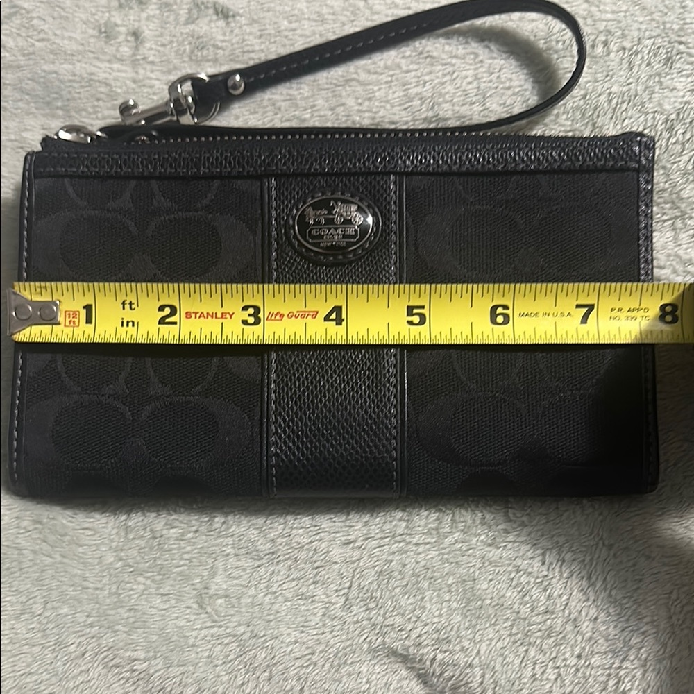Coach Black Wristlet Clutch - Picture 6 of 7